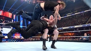 Roman Reigns And The Rock Attacks Brock Lesnar