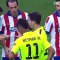 Godin lost it and tried to attack Neymar , Messi protects Neymar