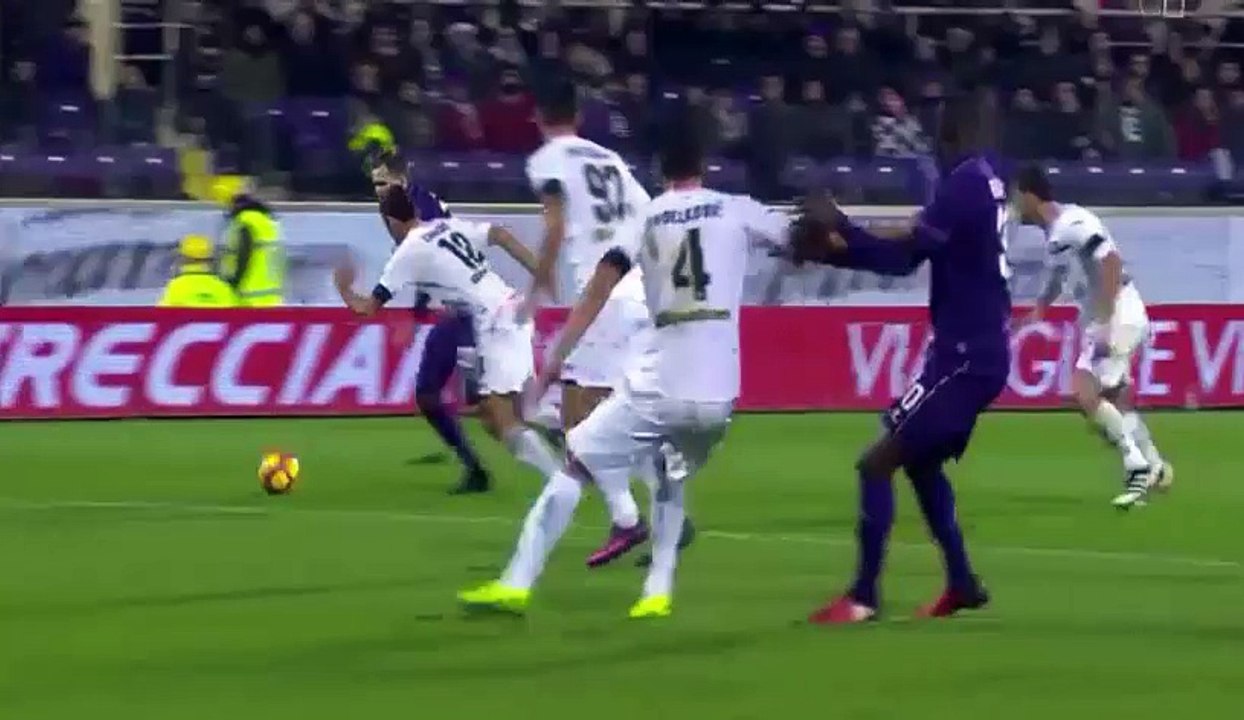 Khouma BABACAR Goal Foul - Fiorentina 1-0 U.S. Citta di Palermo - (04/12/2016)