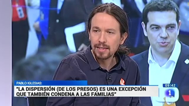 Pablo Iglesias en Los desayunos de TVE