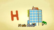 Learn german for kids - learn letter H in german - German alphabet | Der Buchstabe H