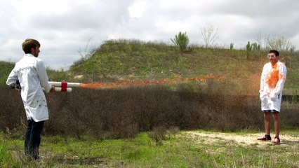 Home-Made Goop Cannon - The Slow Mo Guys
