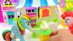 Play-doh Ice Cream Maker Cart Playset with Shopkins and My Little Pony - Cookieswirlc Video