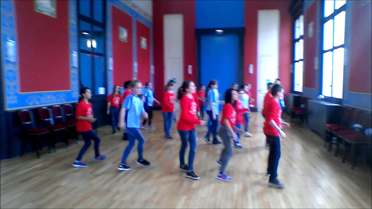 Concours Flashmob UNSS championnats du Monde de Handball 2017 Collège Calypso Montreuil-bellay