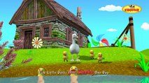 Five Little Ducks 3D Animation Nursery Rhyme With Lyrics | 5 Little Ducks Rhymes Songs For Kids
