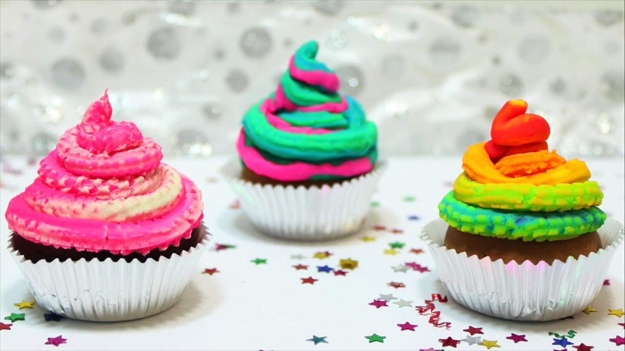 How To Make Play Doh Rainbow Ice Cream Cupcakes | Fun with Play Doh Creations by HooplaKidz How To
