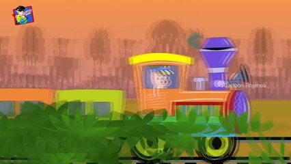 Wheels on the Bus Go Round and Round Cartoon Nursery Rhyme Compilation | Children rhymes
