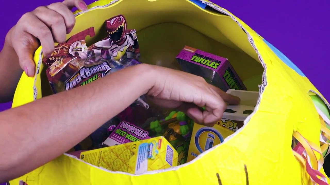 Huevo Sorpresa Gigante de BOB ESPONJA con Juguetes y Sorpresas!