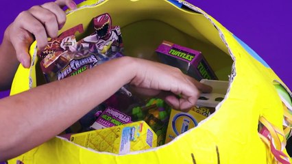 Huevo Sorpresa Gigante de BOB ESPONJA con Juguetes y Sorpresas!