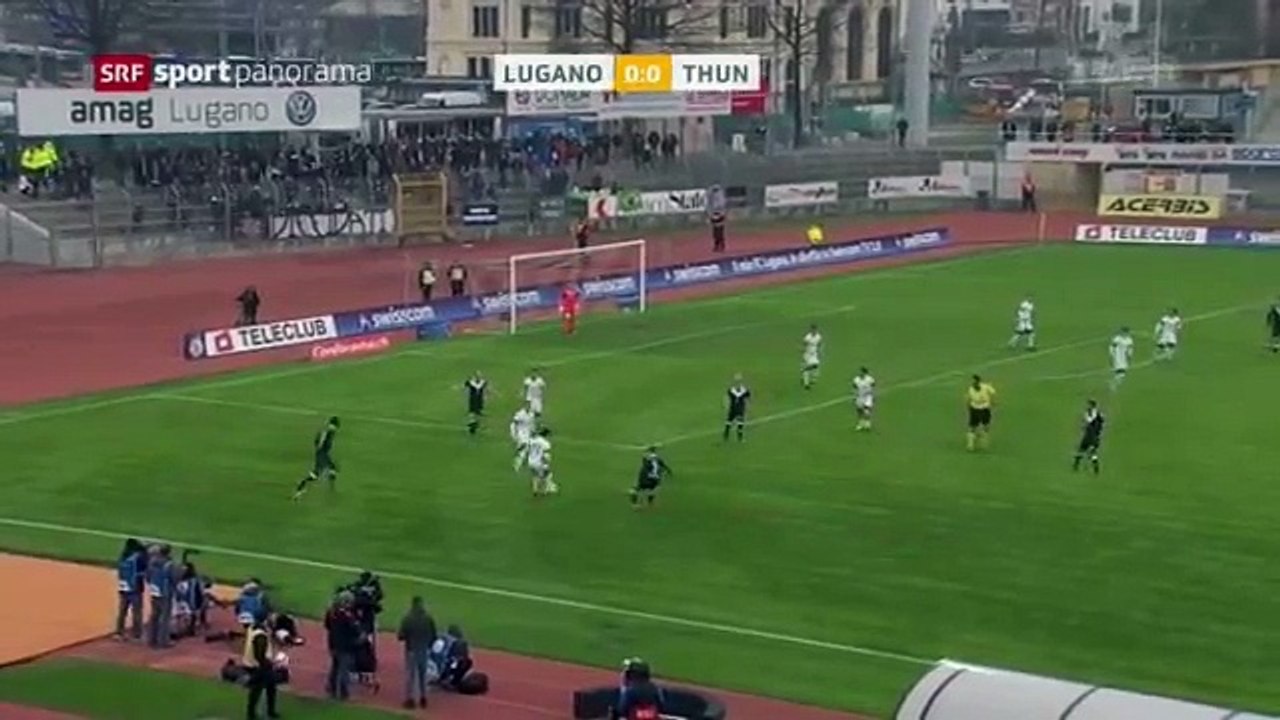 FC Lugano 1:1 FC Thun  (Swiss Super League 17. Runde 2016/2017 4.December 2016)
