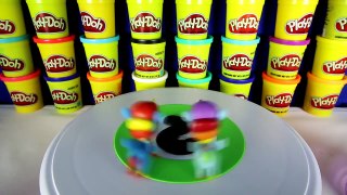 Aprenda a contar números con 10 huevos de sorpresa gigantes Play-Doh - Juguetes de conteo de 1 a 10
