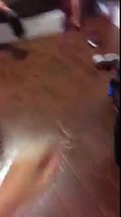 My sister is drinking a Redbull