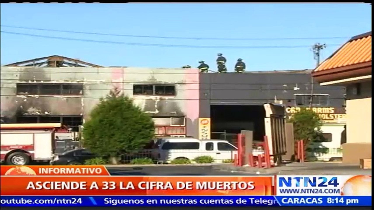 Así ocurrió el incendio en la bodega habilitada para fiestas en concierto en Oakland, EE.UU.