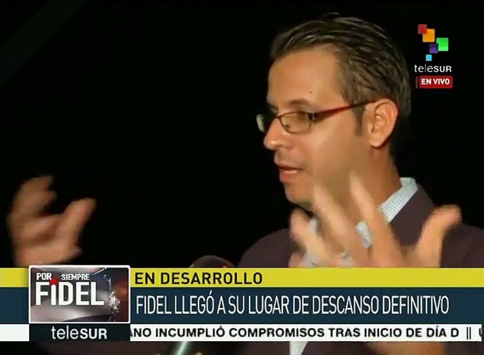 Elier Ramírez: Fidel Castro proyectó la Revolución Cubana en el mundo