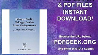 Heidegger Studies - Heidegger Studien - Etudes Heideggeriennes. Vol. 29 (2013). Technicity, Language and Translation...