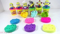 Play Dough and Learn Colors with Minions, Hello Kitty - Animal Molds Fun and Creative for Kids