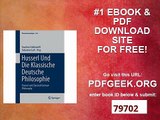 Husserl und die klassische deutsche Philosophie Husserl and Classical German Philosophy (Phaenomenologica)