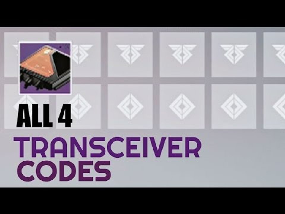 Curious Transceiver Codes in Destiny: The Taken King (Transceiver Codes for Sleeper Simulant Quest)