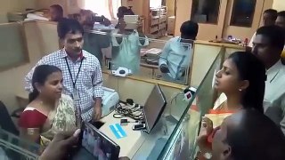 MLA Roja Arguments With Bank Employees On Currency Exchange