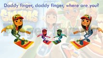 Subway Surfers Finger Family Song Daddy Finger Nursery Rhymes Rio 2 Full animated cartoon english