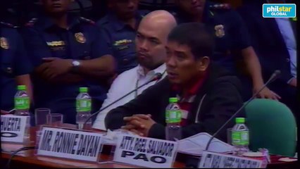 Download Video: Dayan denies getting drug money from bilibid