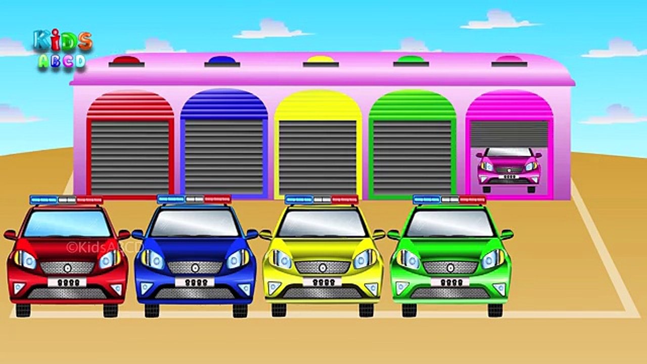 Police Cars for Children | Learn Colors Vehicles Trucks for Kids | Police Vehicles For Kids Toddlers