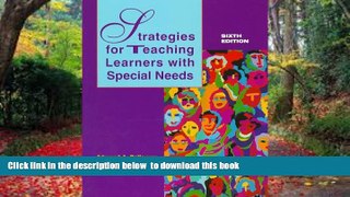 Pre Order Strategies for Teaching Learners With Special Needs Edward A. Polloway Full Ebook