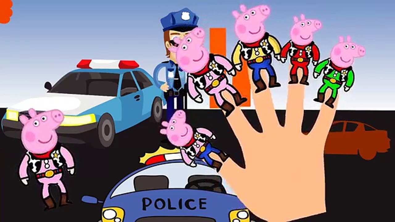#Peppa Pig #Police #Finger Family #Nursery Rhymes and more Lyrics Five Finger TV