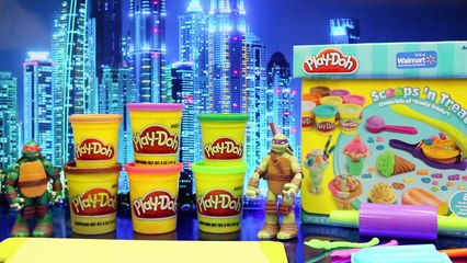 Teenage Mutant Ninja Turtles Play Doh Popsicle Tutorial of Raphael Donatello Play Doh Sweets