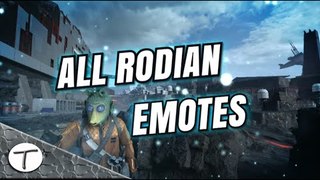 All Rodian in-game emotes || Todos los gestos del Rodiano || Star Wars Battlefront