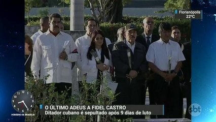 Fidel Castro é sepultado após nove dias de luto