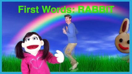 First Words #6 RABBIT | Learn 5 Animals | Learn English Kids Matt VS Big Rabbit