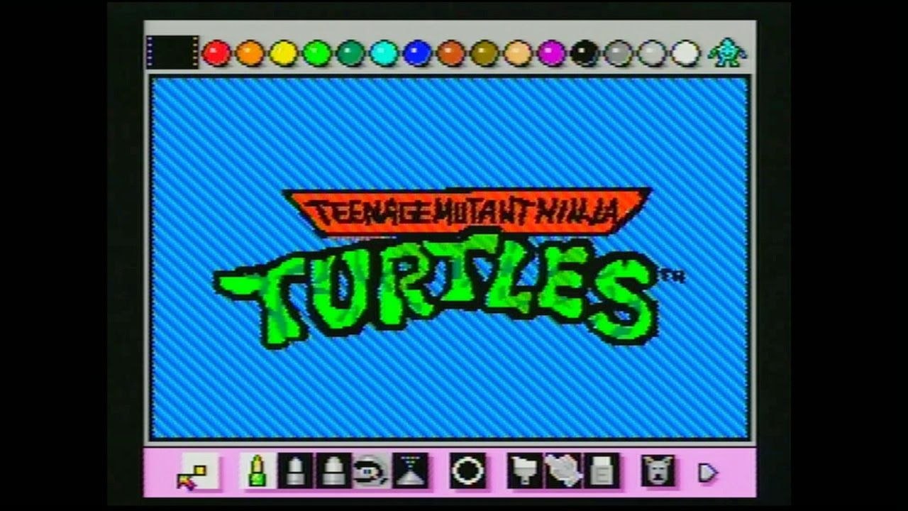 Générique de « Tortues Ninja » avec Mario Paint