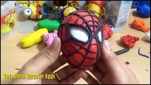 Play Doh Spiderman Eggs 2016 New. Spiderman Toys 2016 Surprise Eggs