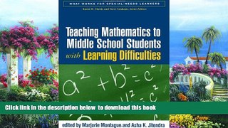 Buy  Teaching Mathematics to Middle School Students with Learning Difficulties (What Works for