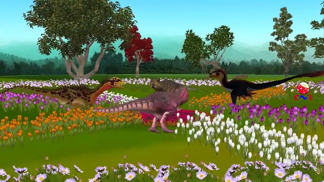Dinosaurs Cartoon Singing And Dancing Ringa Ringa Roses Nursery Rhymes For Children