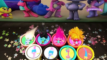 TROLLS HUEVOS DE PLASTILINA Play Doh Juguetes en español