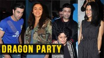 VIDEO Ranbir Kapoor, Alia Bhatt, Karan Johar Party | Dragon Film Party