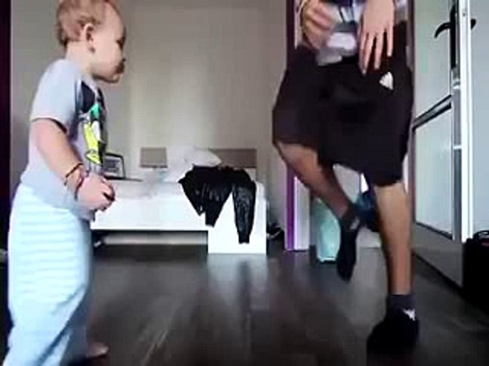 Must Watch - Cute Baby Dance With His Dad