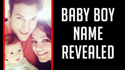 Download Video: Mila Kunis & Ashton Kutcher REVEAL Baby Boy's NAME