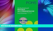 Buy  Pons Grossworterbuch Deutsch Als Fremdsprache: Pons Grossworterbucn Deutsch Als Fremdsprache