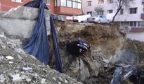 Maltepe'de istinat duvarı çöktü