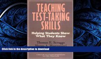 Pre Order Teaching Test Taking Skills: Helping Students Show What They Know (Cognitive Strategy