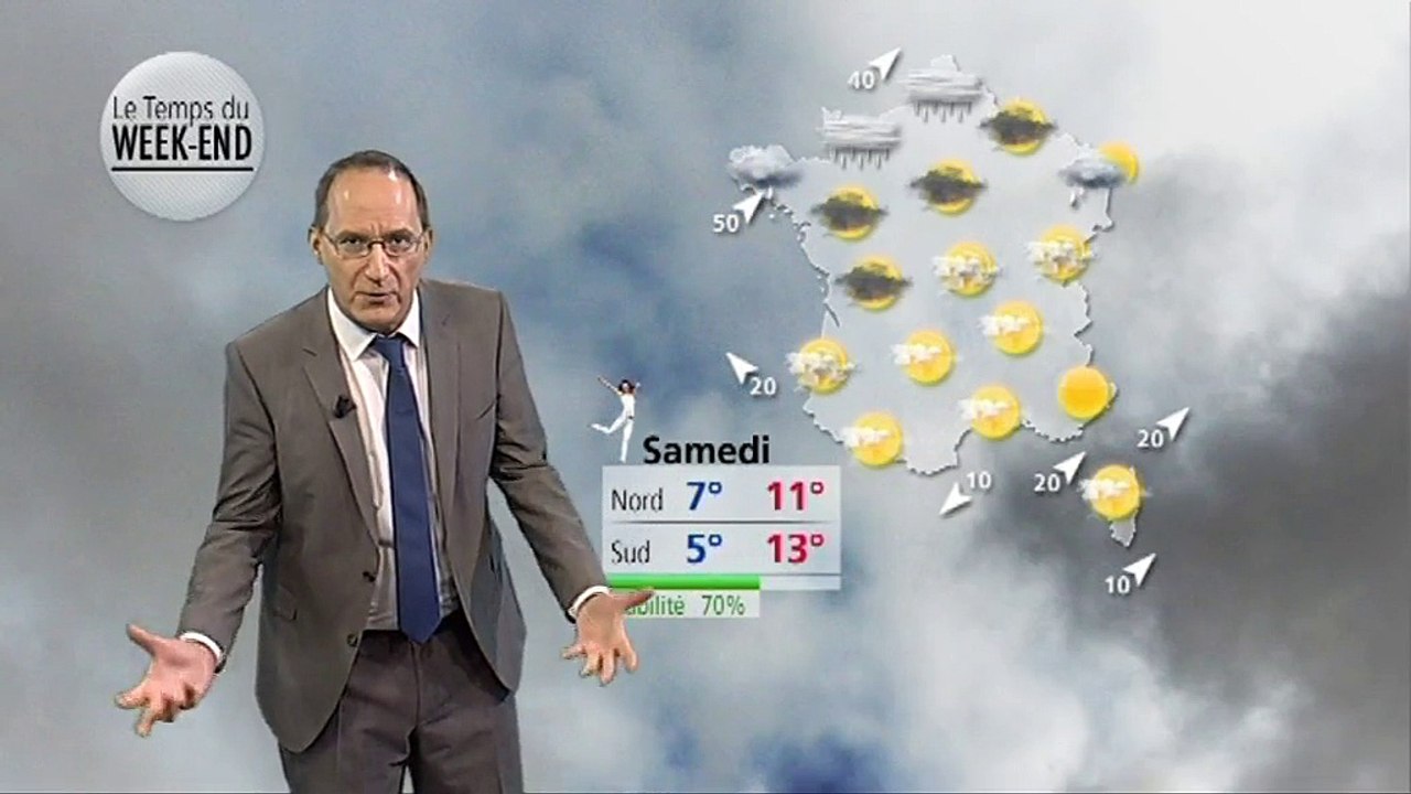 Week end des 10 et 11 décembre : doux et humide.