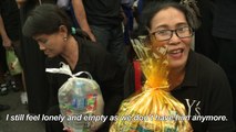 Mass display of grief on late Thai king's birthday
