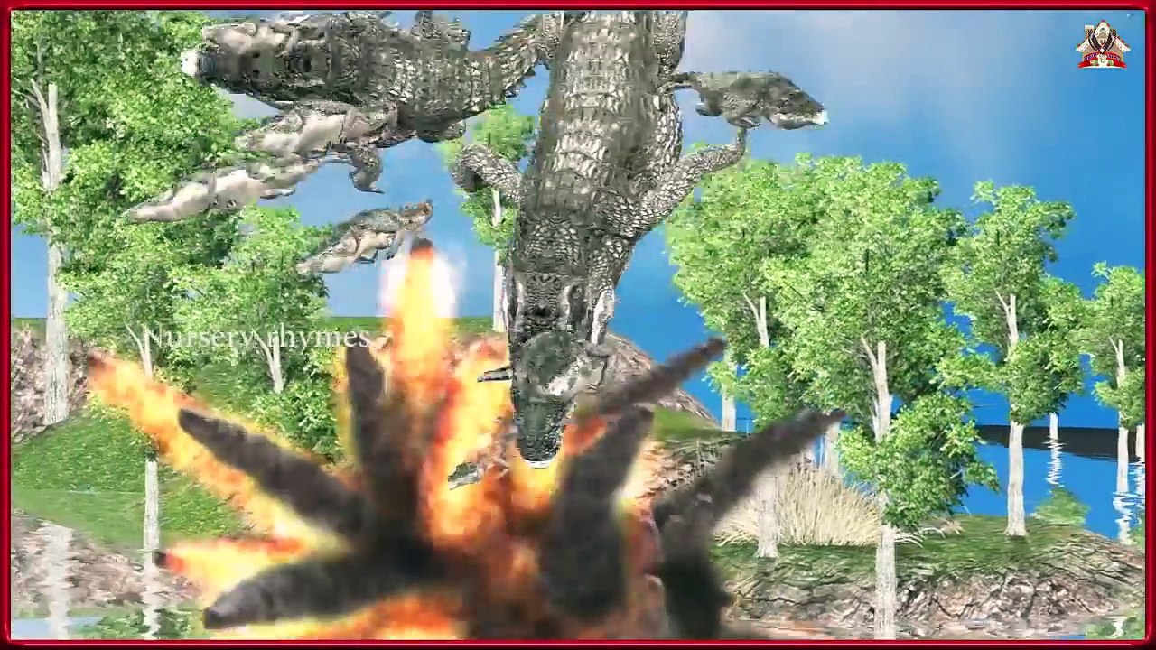 Jurassic Park Dinosaur stealing crocodile eggs ||Short Movie For Kids || FUNNY CARTOONS FOR KIDS