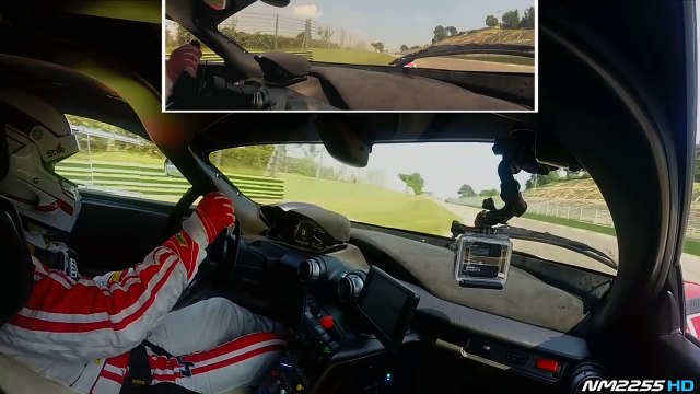 Ferrari FXX K OnBoard Footage on Track - PURE V12 Engine Sound!