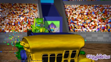 Monster Trucks Teach Colors + More Monster Truck Episodes | GiggleBellies