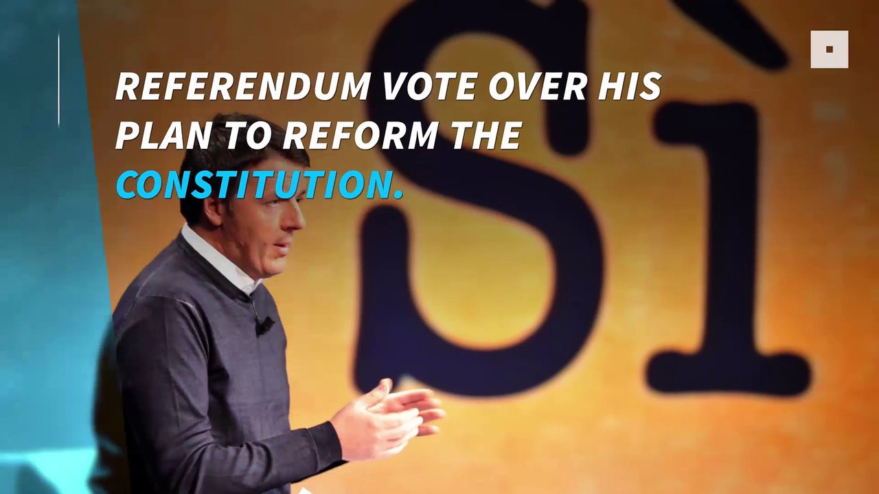Italian PM Matteo Renzi resigns after EU referendum loss