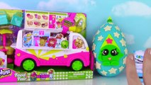 Shopkins Season 3 Scoops Ice Cream Truck! Snow Crush Play Doh Surprise Egg! Blind Bags!